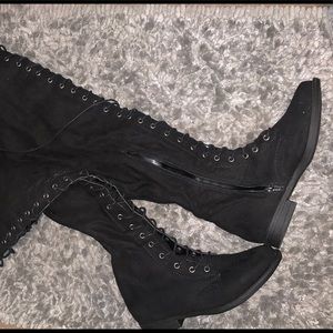 Over the knee Miss Lola boots NEW